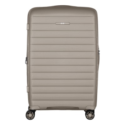 Валіза 2E, Aero, поліпропілен, середня, 63/78 л, TSA, 4 колеса, EXP, сіро-коричневий (2E-SPP-AERO-M-TP)