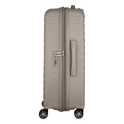 Валіза 2E, Aero, поліпропілен, середня, 63/78 л, TSA, 4 колеса, EXP, сіро-коричневий (2E-SPP-AERO-M-TP)