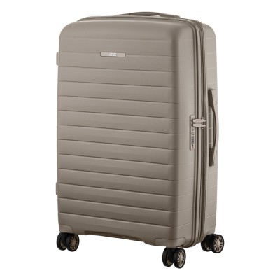 Валіза 2E, Aero, поліпропілен, середня, 63/78 л, TSA, 4 колеса, EXP, сіро-коричневий (2E-SPP-AERO-M-TP)