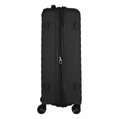 Валіза 2E, Aero, поліпропілен, середня, 63/78 л, TSA, 4 колеса, EXP, чорна (2E-SPP-AERO-M-BK)