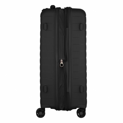 Валіза 2E, Aero, поліпропілен, середня, 63/78 л, TSA, 4 колеса, EXP, чорна (2E-SPP-AERO-M-BK)