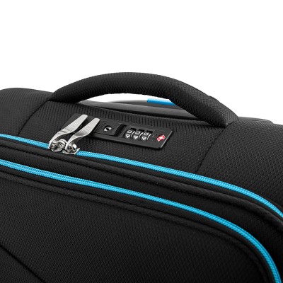 Валіза 2E, Trek, поліестер, мала, 35л, TSA, 4 колеса, чорний (2E-SPE-TREK-S-BK)