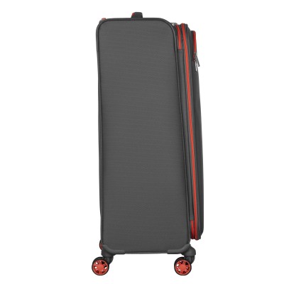 Валіза 2E, Trek, поліестер, середня, 64/78л, TSA, 4 колеса, EXP, сірий (2E-SPE-TREK-M-GR)