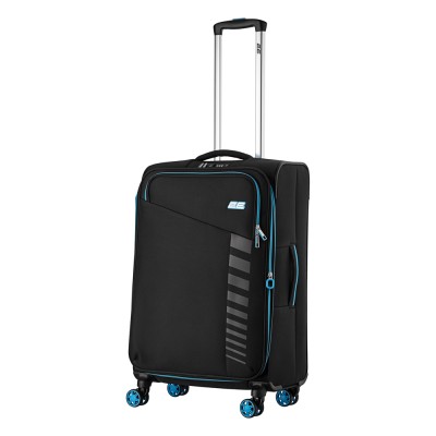 Валіза 2E, Trek, поліестер, середня, 64/78л, TSA, 4 колеса, EXP, чорний (2E-SPE-TREK-M-BK)