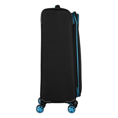 Валіза 2E, Trek, поліестер, середня, 64/78л, TSA, 4 колеса, EXP, чорний (2E-SPE-TREK-M-BK)