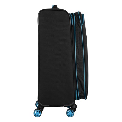 Валіза 2E, Trek, поліестер, середня, 64/78л, TSA, 4 колеса, EXP, чорний (2E-SPE-TREK-M-BK)