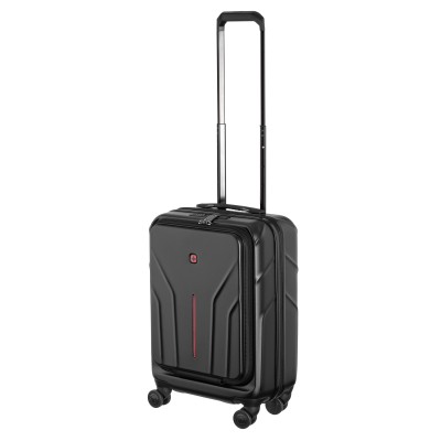 Валіза Wenger Amplix Hardside Carry-On, мала, з відсіком для н/б 16", полікарбонат, TSA, 4 колеса, розширення, USB, чорний (6533