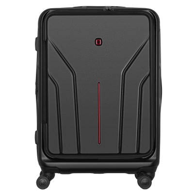 Валіза Wenger Amplix Hardside Medium, середня, полікарбонат, TSA, 4 колеса, розширення, чорний (653326)