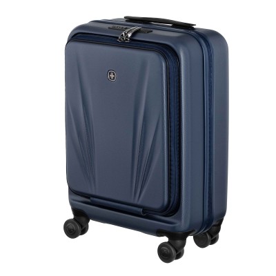 Валіза Wenger Skyon Hardside Carry-On, мала, з відсіком для н/б 16", полікарбонат, TSA, 4 колеса, розширення, USB, синій (653565