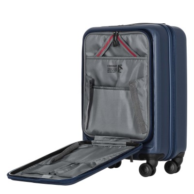 Валіза Wenger Skyon Hardside Carry-On, мала, з відсіком для н/б 16", полікарбонат, TSA, 4 колеса, розширення, USB, синій (653565