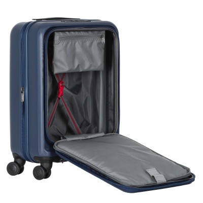Валіза Wenger Skyon Hardside Carry-On, мала, з відсіком для н/б 16", полікарбонат, TSA, 4 колеса, розширення, USB, синій (653565