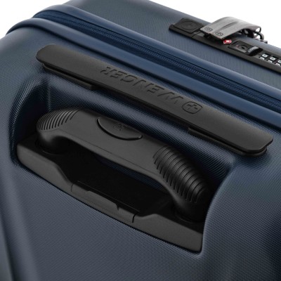 Валіза Wenger Skyon Hardside Carry-On, мала, з відсіком для н/б 16", полікарбонат, TSA, 4 колеса, розширення, USB, синій (653565