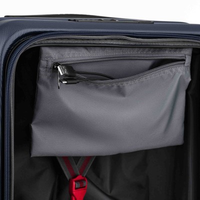 Валіза Wenger Skyon Hardside Carry-On, мала, з відсіком для н/б 16", полікарбонат, TSA, 4 колеса, розширення, USB, синій (653565