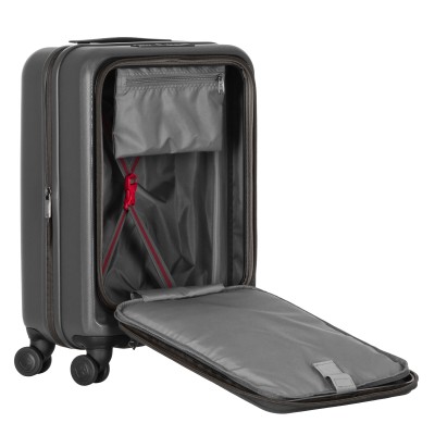 Валіза Wenger Skyon Hardside Carry-On, мала, з відсіком для н/б 16", полікарбонат, TSA, 4 колеса, розширення, USB, сірий (653564