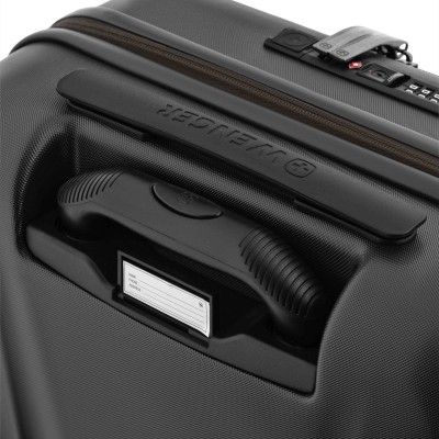 Валіза Wenger Skyon Hardside Carry-On, мала, з відсіком для н/б 16", полікарбонат, TSA, 4 колеса, розширення, USB, сірий (653564