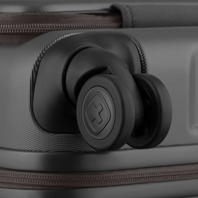 Валіза Wenger Skyon Hardside Carry-On, мала, з відсіком для н/б 16", полікарбонат, TSA, 4 колеса, розширення, USB, сірий (653564