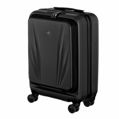 Валіза Wenger Skyon Hardside Carry-On, мала, з відсіком для н/б 16", полікарбонат, TSA, 4 колеса, розширення, USB, чорний (65356