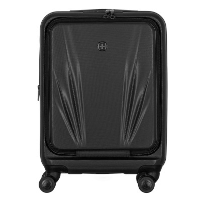 Валіза Wenger Skyon Hardside Carry-On, мала, з відсіком для н/б 16", полікарбонат, TSA, 4 колеса, розширення, USB, чорний (65356