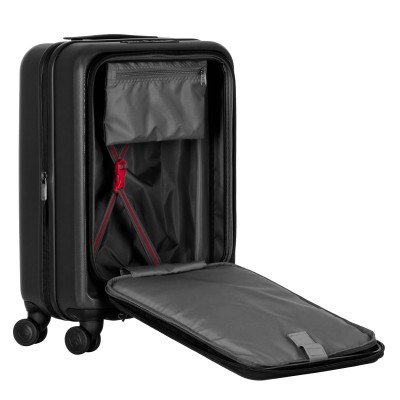 Валіза Wenger Skyon Hardside Carry-On, мала, з відсіком для н/б 16", полікарбонат, TSA, 4 колеса, розширення, USB, чорний (65356