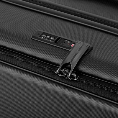 Валіза Wenger Skyon Hardside Carry-On, мала, з відсіком для н/б 16", полікарбонат, TSA, 4 колеса, розширення, USB, чорний (65356