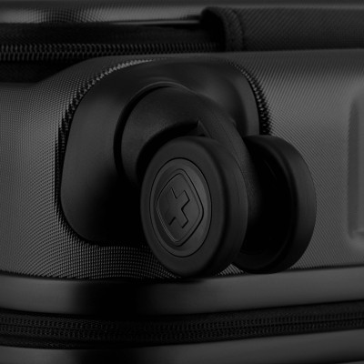 Валіза Wenger Skyon Hardside Carry-On, мала, з відсіком для н/б 16", полікарбонат, TSA, 4 колеса, розширення, USB, чорний (65356