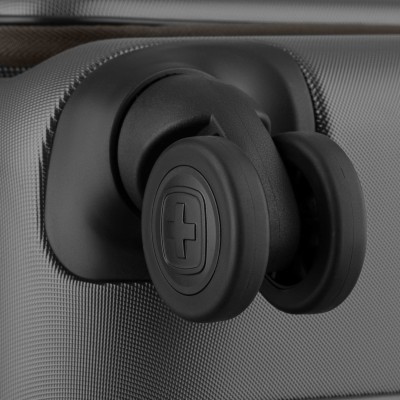 Валіза Wenger Skyon Hardside Large, велика, полікарбонат, TSA, 4 колеса, розширення, сірий (653567)