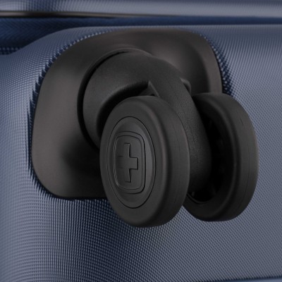 Валіза Wenger Skyon Hardside Large, велика, полікарбонат, TSA, 4 колеса, розширення, темно-синій (653568)