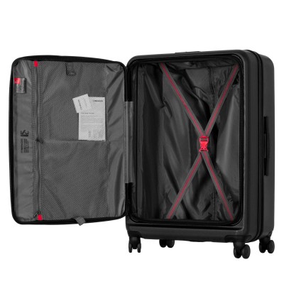 Валіза Wenger Skyon Hardside Large, велика, полікарбонат, TSA, 4 колеса, розширення, чорний (653566)