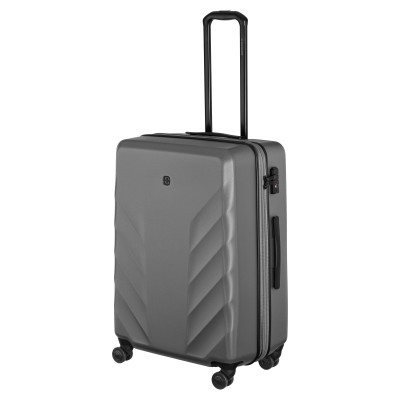 Валіза Wenger, Motion, середня, пластик, 4 колеса, сірий (612703)