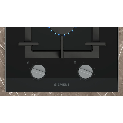 Варильна поверхня Siemens газова на склі, 30см, Доміно, чорний (ER3A6BI40)