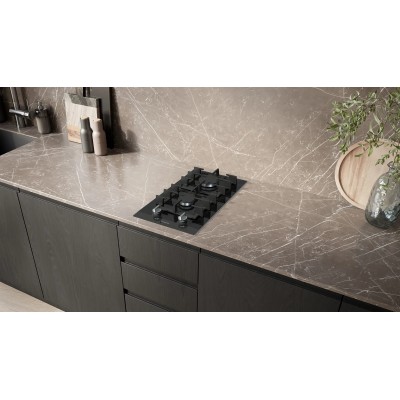 Варильна поверхня Siemens газова на склі, 30см, Доміно, чорний (ER3A6BI40)