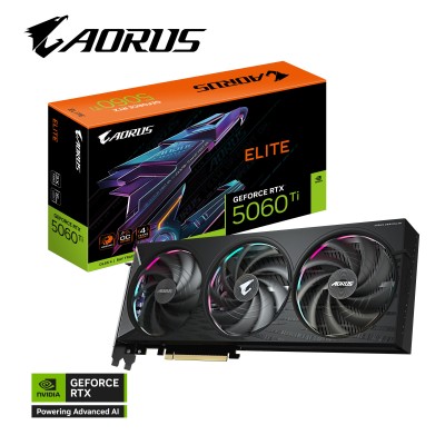 Відеокарта GIGABYTE GeForce RTX 5060 Ti 16GB GDDR7 AORUS (GV-N506TAORUS_E-16GD)