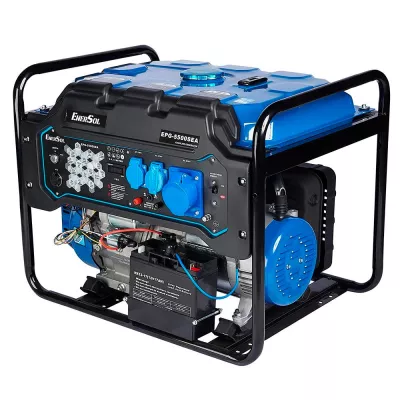 Генератор бензиновий EnerSol 230В 5/5.5кВт електростартер двигун EnerSol ES-390G 78.4кг (EPG-5500SEA)