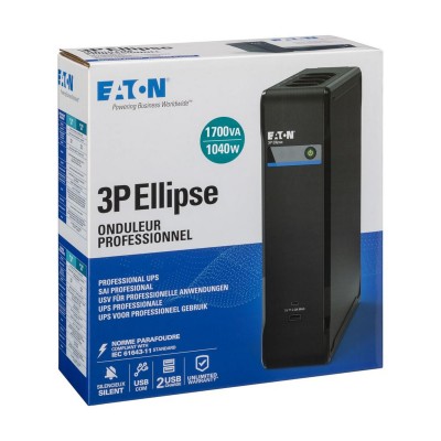 Джерело безперебійного живлення Eaton 3P Ellipse 1700VA/1040W, 2xUSB charges+USB port, 4+4xSchuko (3P1700UD)
