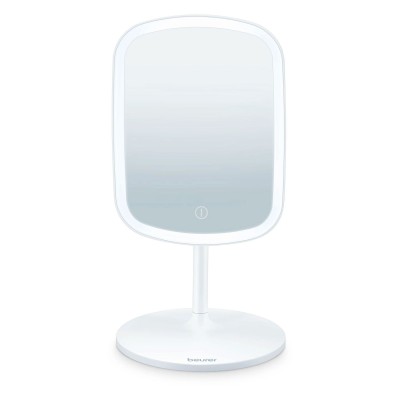 Дзеркало косметичне Beurer настільне, прямокутне, 15х21см, USB-C зарядка, підсвічування, білий (BS_47)