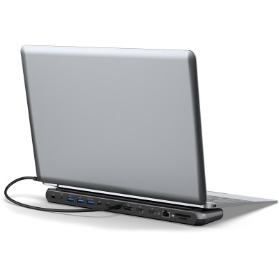 Док-станція DIGITUS USB-C > 2xHDMI/1xDP/3xUSB-A/USB-C/RJ54/PD/Audio (DA-70919)