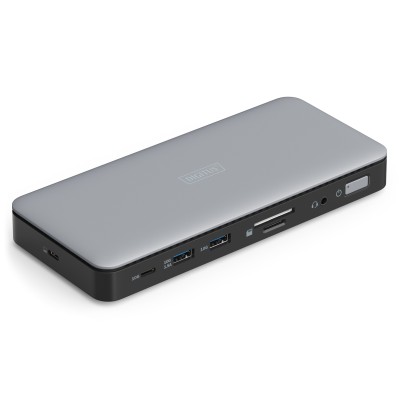 Док-станція DIGITUS USB-C > 2xHDMI/DP/2xUSB-A/USB-C/SD/MicroSD/RJ54/DC/Audio (DA-70917)