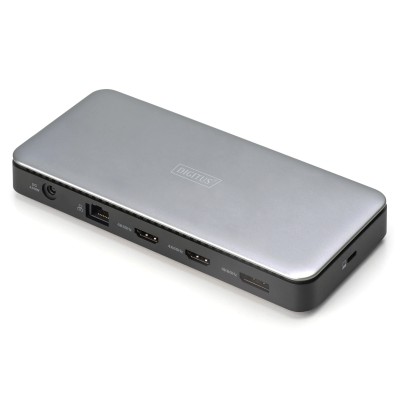 Док-станція DIGITUS USB-C > 2xHDMI/DP/2xUSB-A/USB-C/SD/MicroSD/RJ54/DC/Audio (DA-70917)