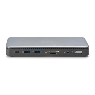 Док-станція DIGITUS USB-C > 2xHDMI/DP/2xUSB-A/USB-C/SD/MicroSD/RJ54/DC/Audio (DA-70917)