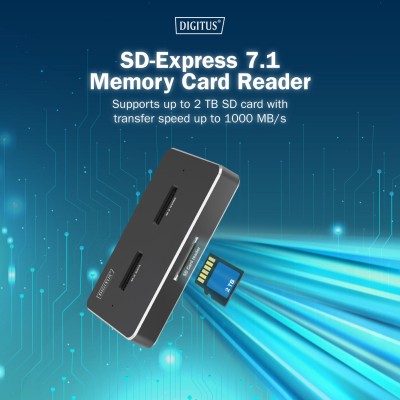 Док-станція DIGITUS USB-C > 2xSATA SSD/SD (DA-71546-1)