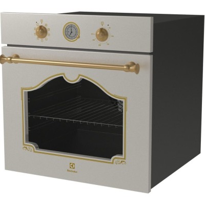Духова шафа Electrolux електрична Rococo, 72л, A, конвекція, телескопічні напрямні, шампань (EOA5220FOV)