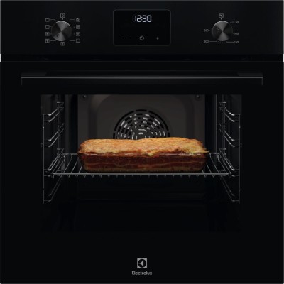 Духова шафа Electrolux електрична, 65л, A, дисплей, конвекція, телескопічні напрямні, чорний (LOFGF00BK)