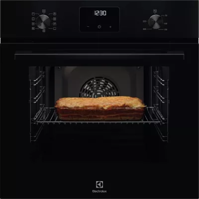 Духова шафа Electrolux електрична, 65л, A, дисплей, конвекція, телескопічні напрямні, чорний (LOFGF00BK)