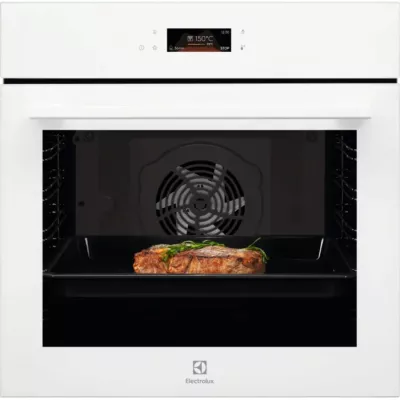 Духова шафа Electrolux електрична, 72л, A+, дисплей, конвекція, телескопічні напрямні, білий (LOE8F38V)
