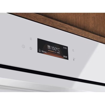 Духова шафа Electrolux електрична, 72л, A+, дисплей, конвекція, телескопічні напрямні, білий (LOE8F38V)