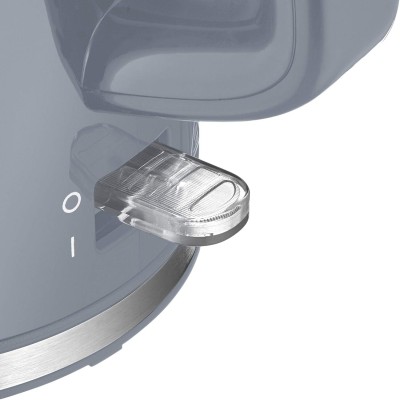 Електрочайник Amica 1.7л, пластик, сірий (KF1013)