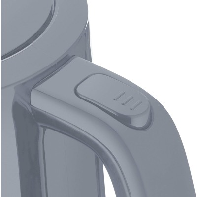 Електрочайник Amica 1.7л, пластик, сірий (KF1013)