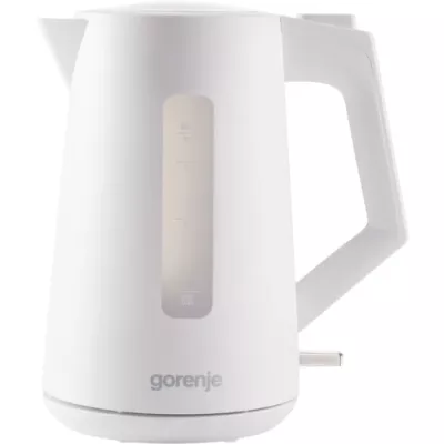 Електрочайник Gorenje 1.7л, Strix контроль, білий матовий (K17OPW)