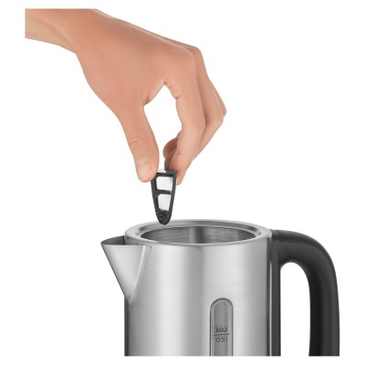 Електрочайник Sencor 0.5л, Strix, пластик, в комплекті 2 склянки + 2 ложки, нерж. сталь (SWK170SS)