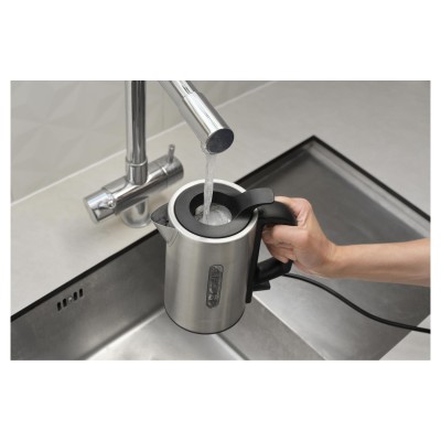 Електрочайник Sencor 0.5л, Strix, пластик, в комплекті 2 склянки + 2 ложки, нерж. сталь (SWK170SS)